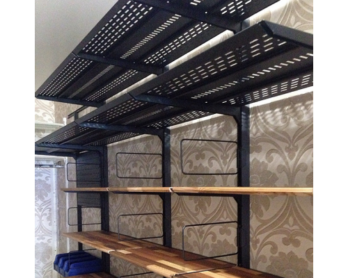 Гардеробная система в нишу спальни